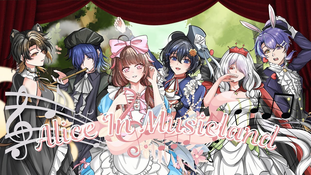 【🌸伊織いおり】Alice in Musicland  歌ってみた feat. 丸子,Hitsuki,鏡結,灯寄,兔兔紙【original PV】