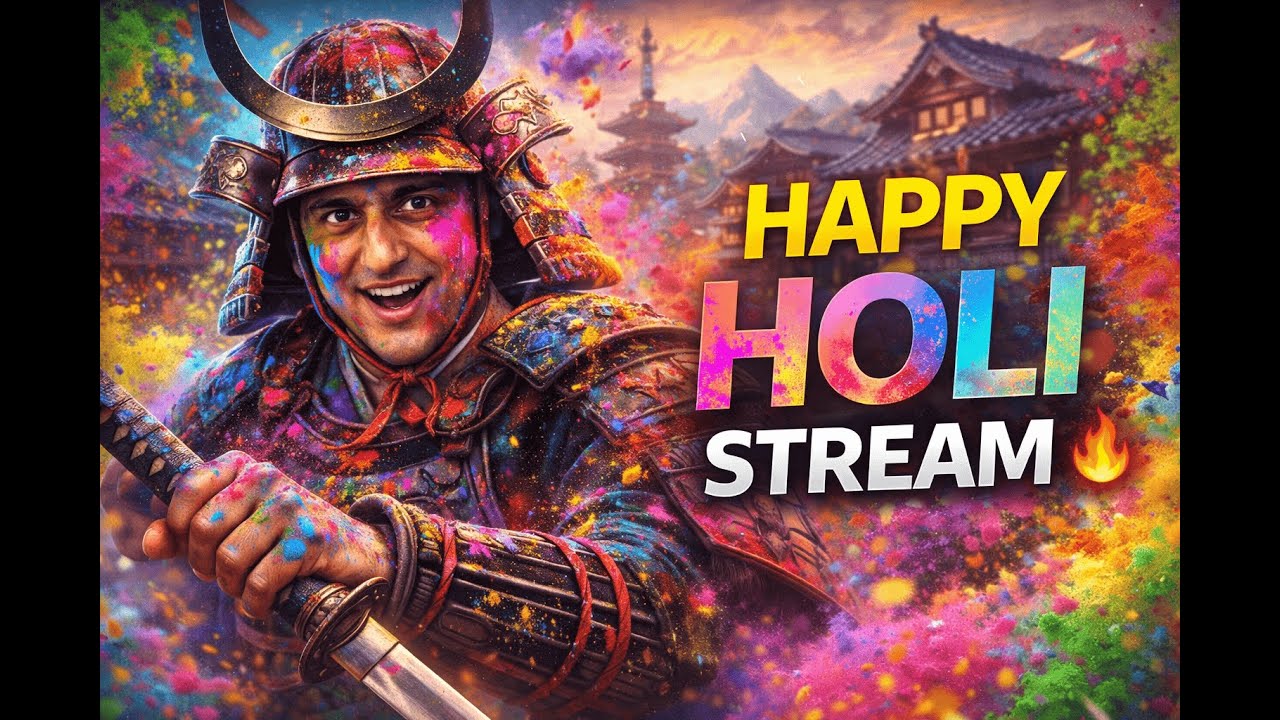 🌈 Ghost of Tsushima LIVE | Happy Holi Stream 🎨 Samurai Celebration