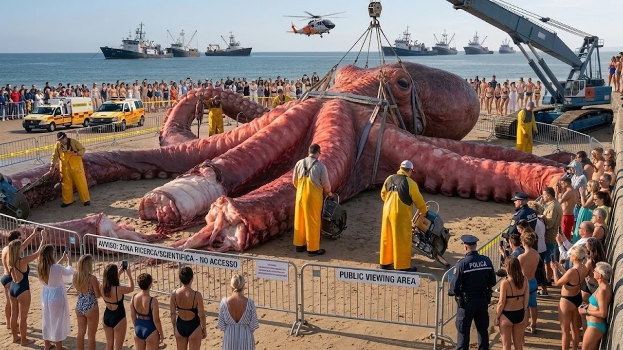 Извлечение гигантского осьминога из глубин – закулисные подробности экстремальной рыболовной опер...