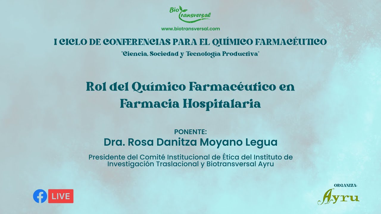 Rol del Químico Farmacéutico en Farmacia Hospitalaria