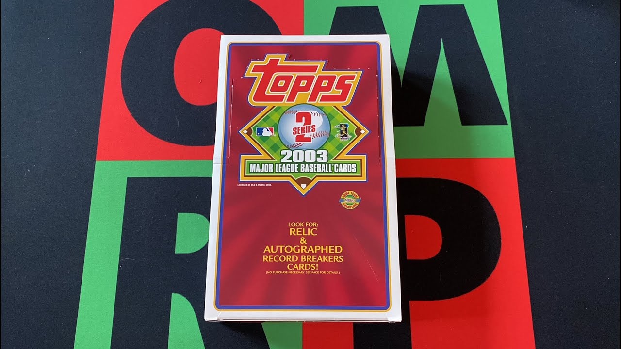 Большая коробка с коллекционными карточками Topps MLB Baseball Series 2 2003 года, часть 1! ⚾