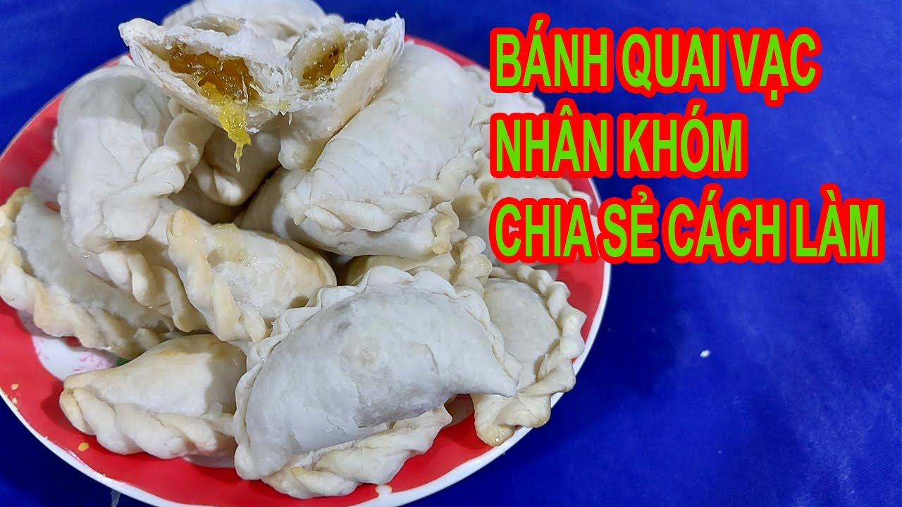 chia sẻ cách làm bánh quai vạc nhân khóm #songnuocmientay