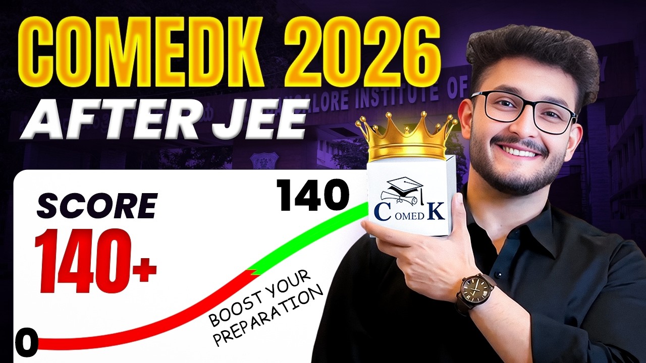 COMEDK 2026: Zero to 140+ Marks | Strategy After JEE Exam | Get CSE in RVCE