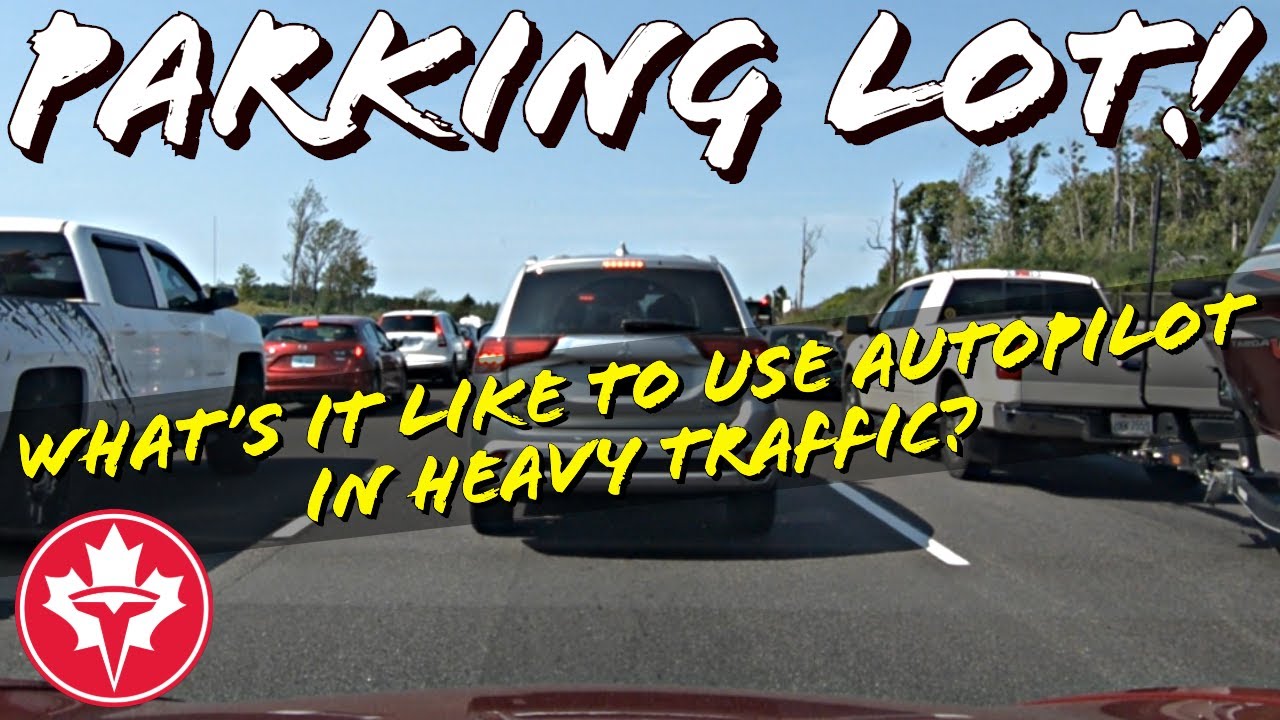 Tesla Model 3 Autopilot vs Traffic Jam on a Long Weekend