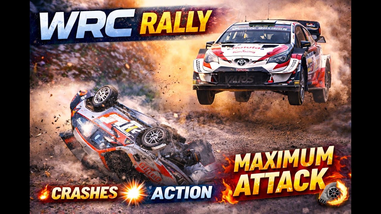The Best of WRC Rally | Crashes, Action & Maximum Attack🔥🔥🔥