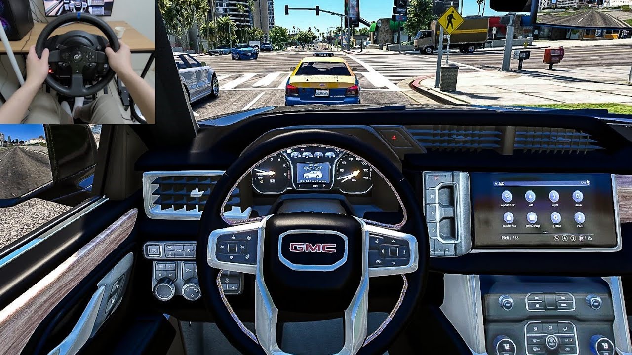 GTA 5 - 2021 GMC Yukon Denali [Steering Wheel gameplay]