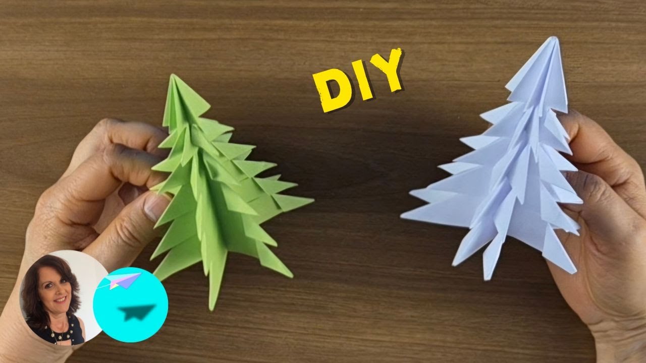 Origami Árvore de Natal | Dobradura de Papel | DIY