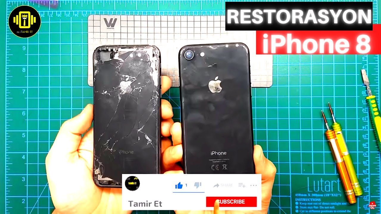 iPhone 8 Restorasyon Ekran Pil Kasa Değişim Nasıl Yapılır (TamirET)