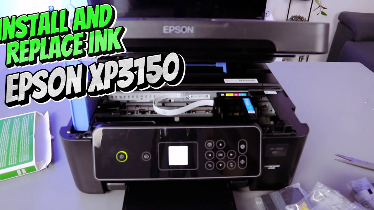 Как установить и заменить чернильные картриджи в принтере Epson XP 3150. Обзор