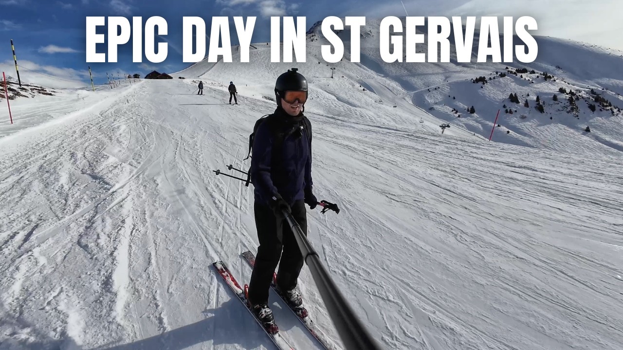 Skiing St Gervais Mont Blanc in France - Epic Day!