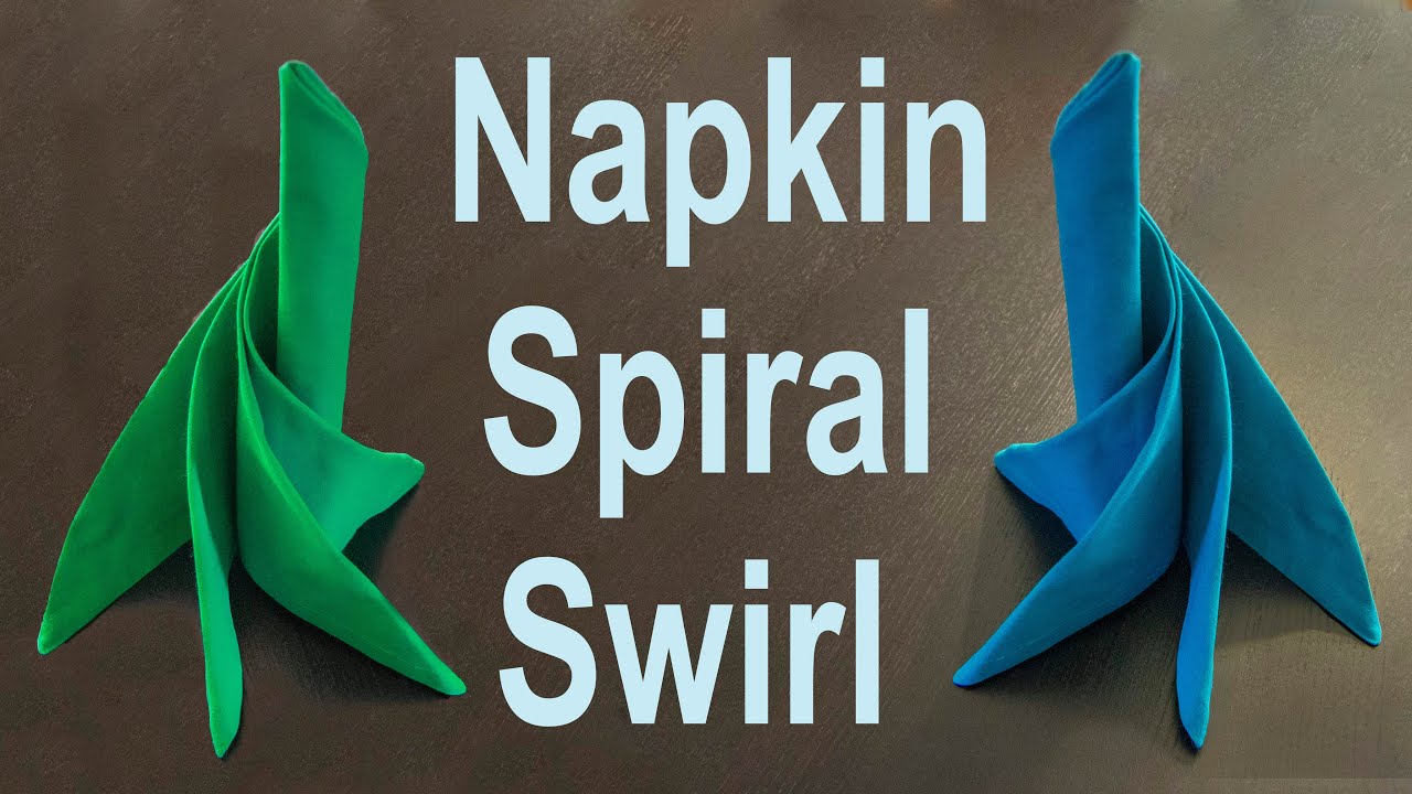 Napkin Spiral Swirl Tutorial
