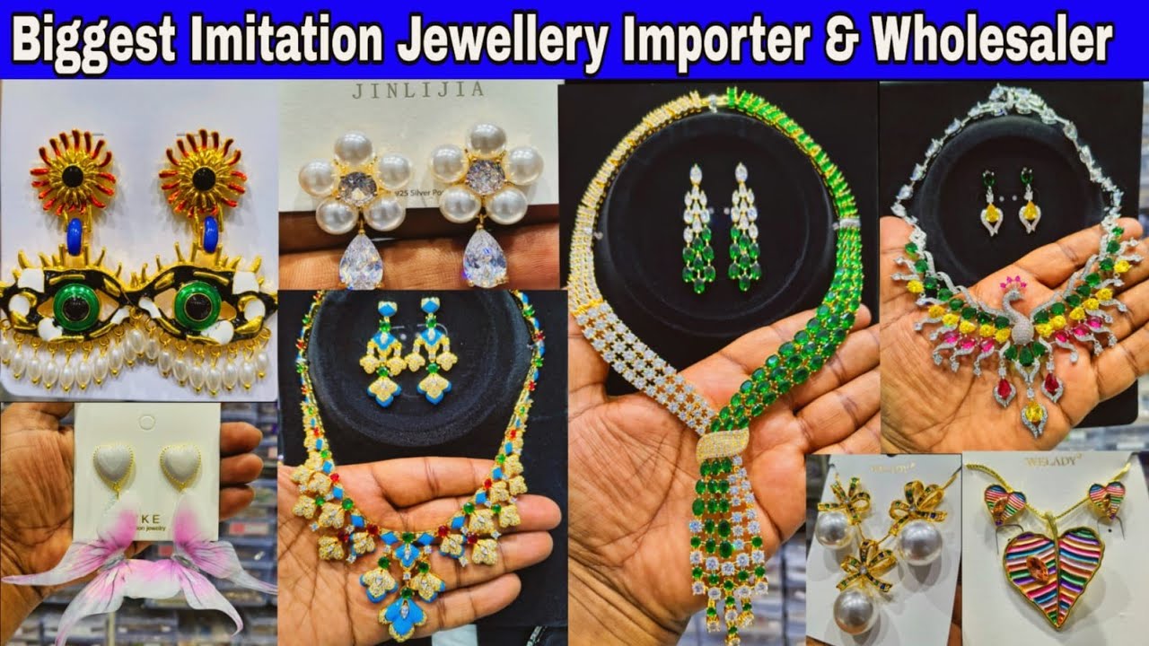 Biggest Imitation Jewellery Wholesale Market In Kolkata Bara Bazar || Western Jewellery Wholesaler