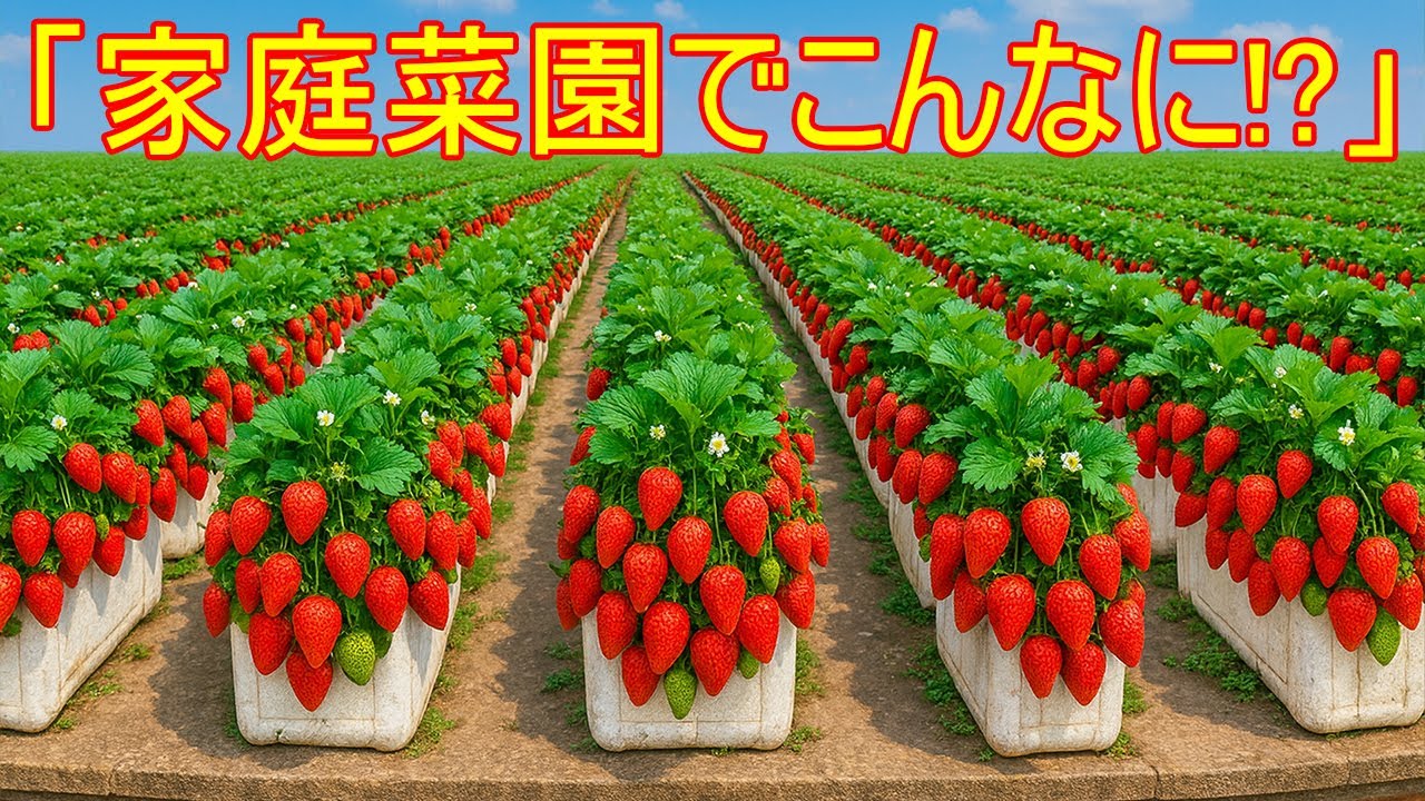 ベランダでできる！横置きペットボトルでいちご栽培のやり方