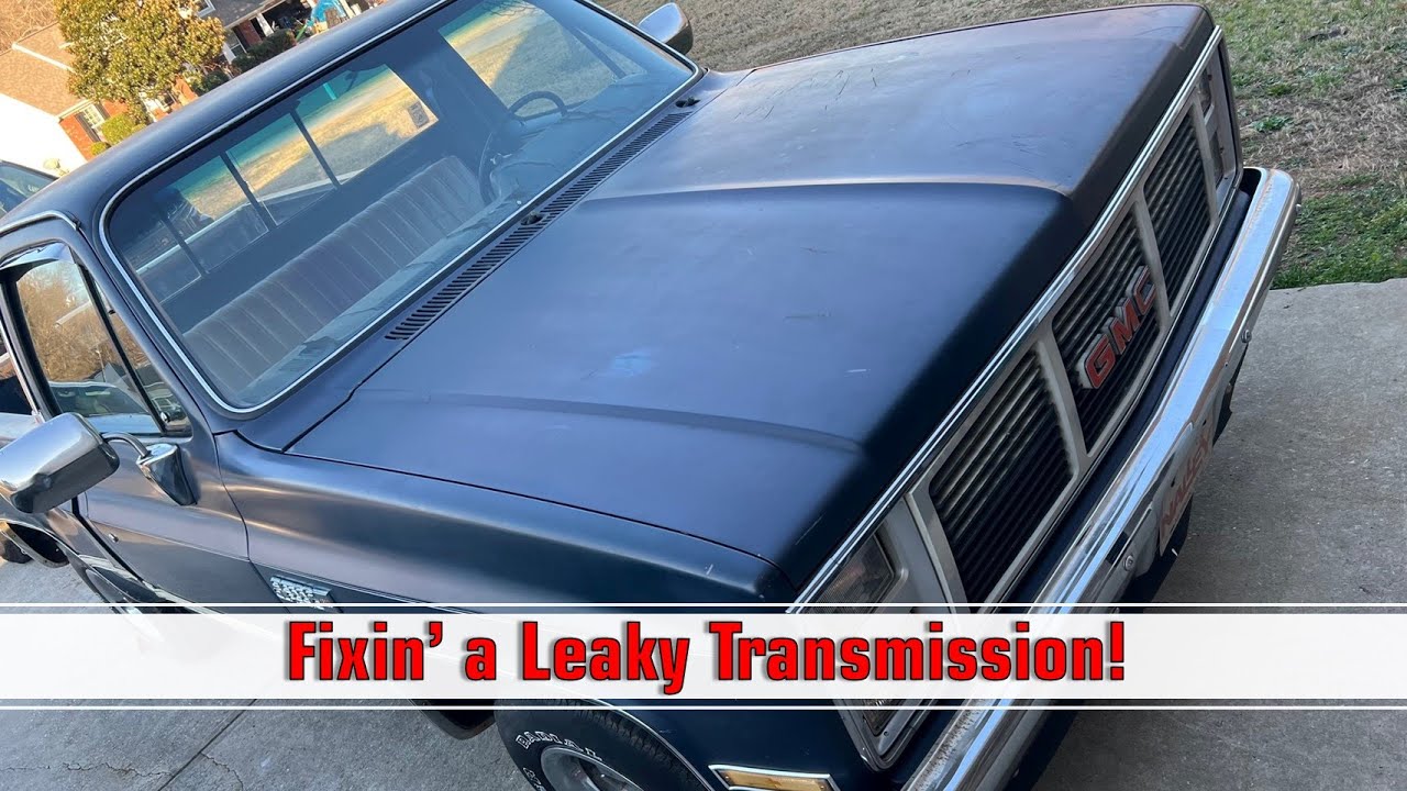 Winston gets transmission leaks fixed! 1985 GMC Sierra 1500 / TH350 Trans repair.