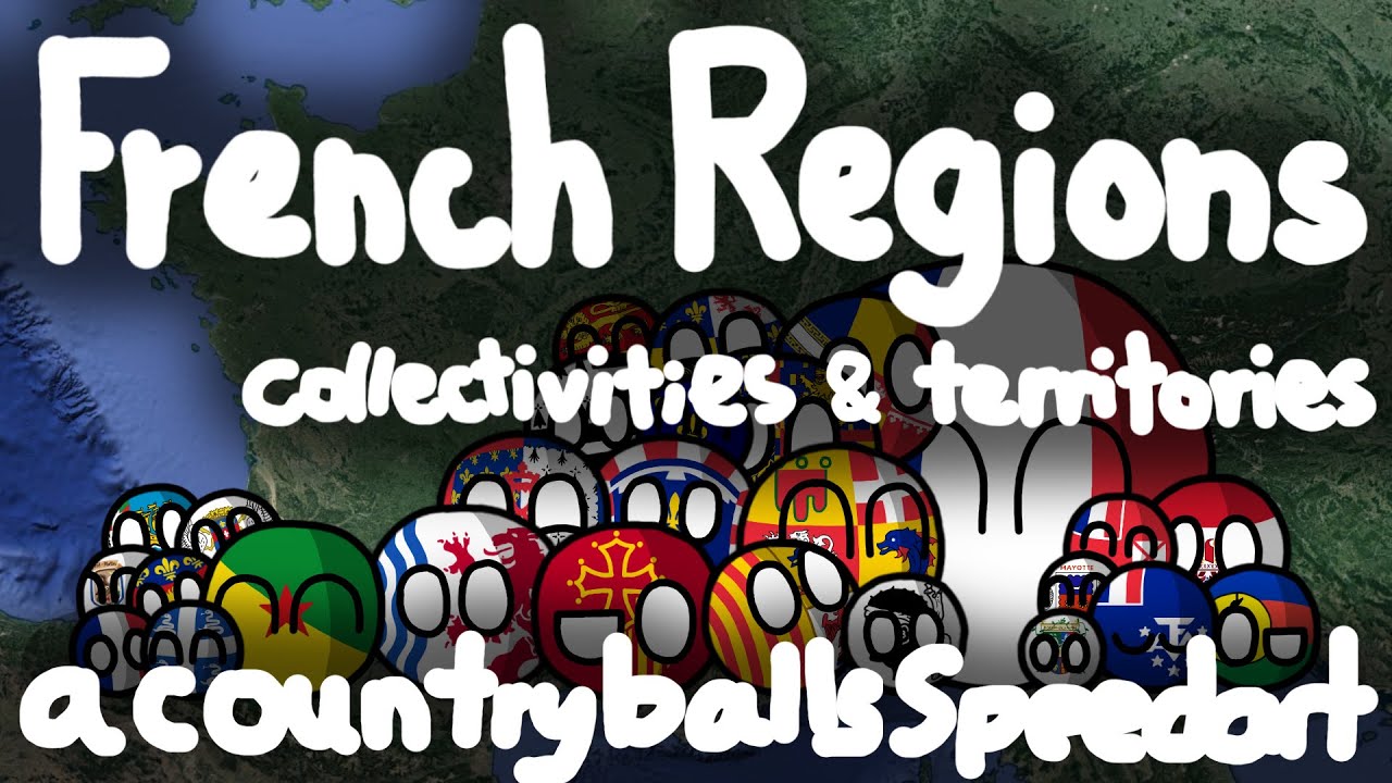 Countryballs Speedart | French Regions & Territories!