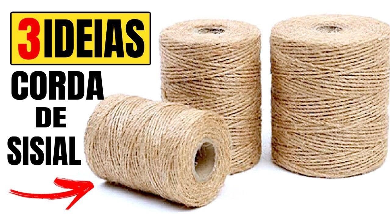 3 Idéias Incríveis de artesanato com Corda de Sisal 😱😍