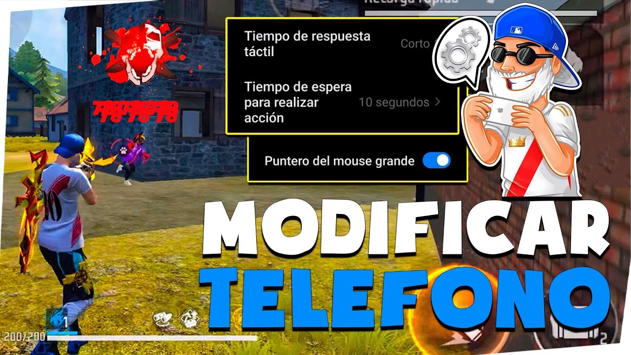 ✅ Aprende a MODIFICAR y CONFIGURAR ⚙ TU TELÉFONO 🔥 *solo pegaras rojos* 👺 para FREE FIRE