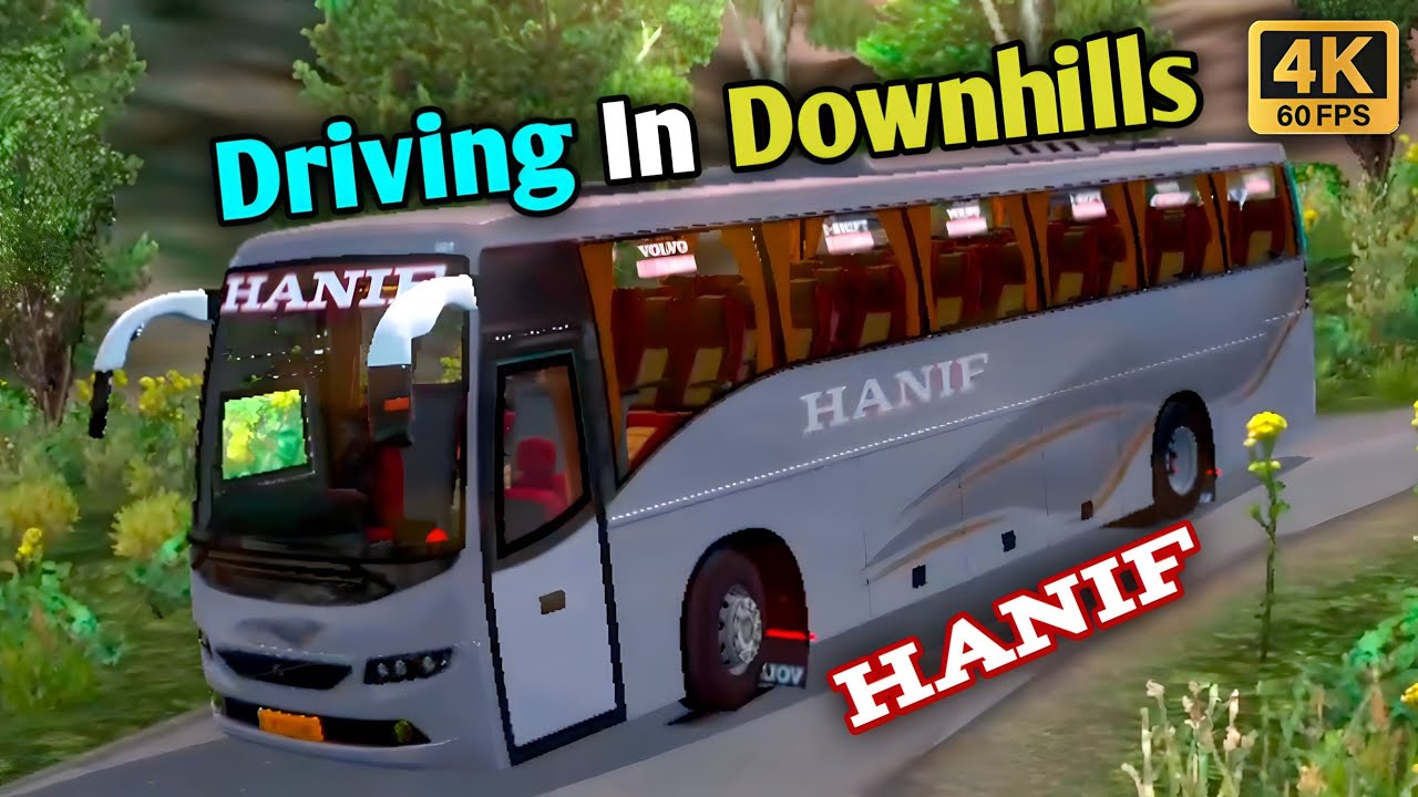HANIF Volvo B8R Bus in Downhills - Euro Truck Simulator 2 | Logitech g29 Gameplay 4k 60fps