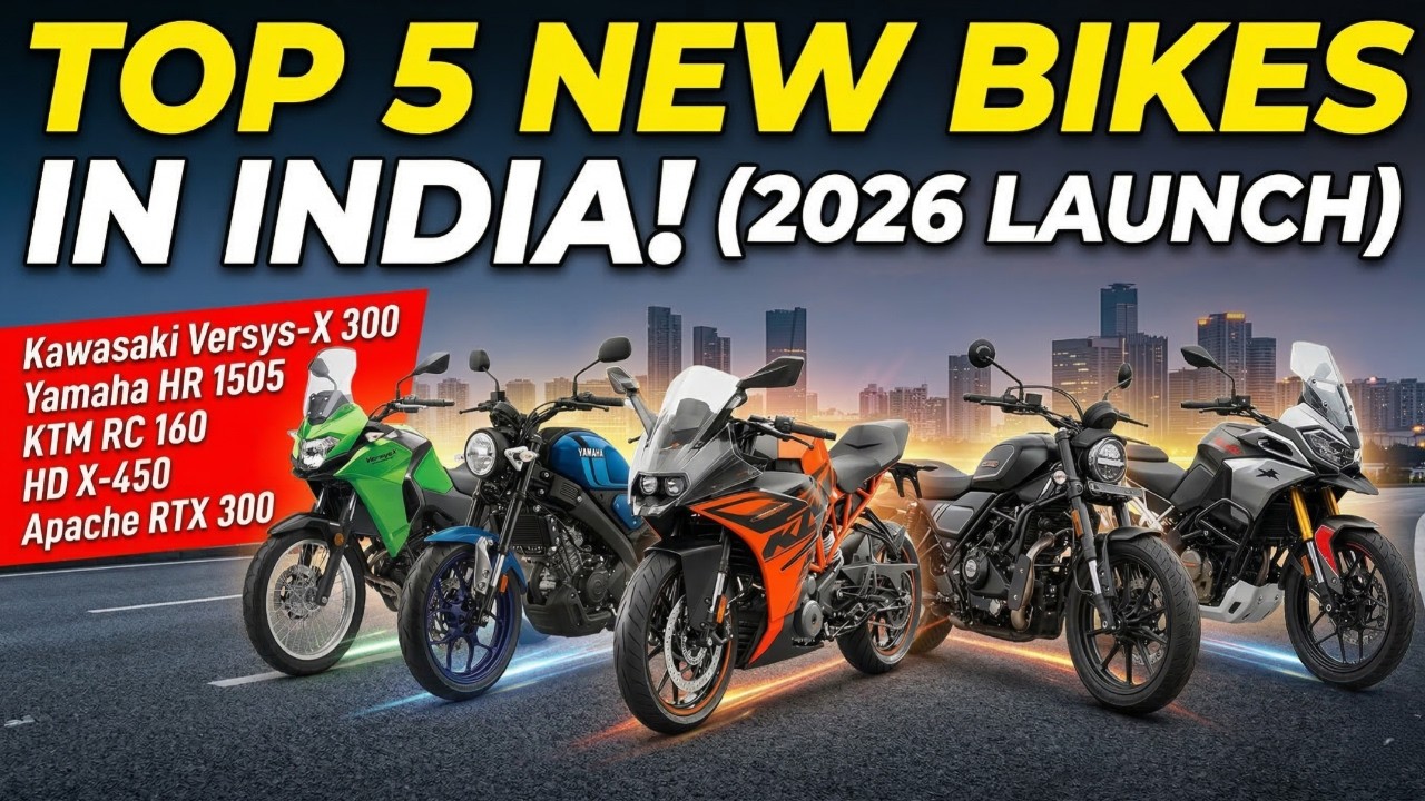 Top 5 Newly Launched Best⚡Bikes In India💥2026 | Yamaha,Kawasaki, Tvs,Harley Davidson & Ktm Bikes🔥