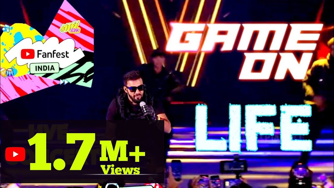 UJJWAL AKA TECHNO GAMERZ New Song LIFE Live Concert At Youtube FanFest 2023 | GAME ON #YTFFIN23