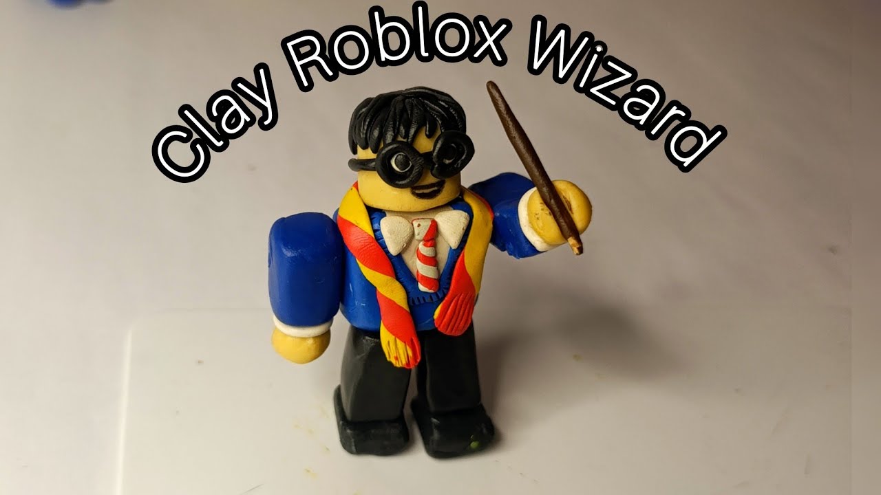 Roblox Style Wizard Made of Clay 🧙‍♂️