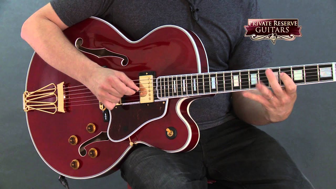 Gibson Custom Byrdland Venetian Hollowbody Electric Guitar Wine Red