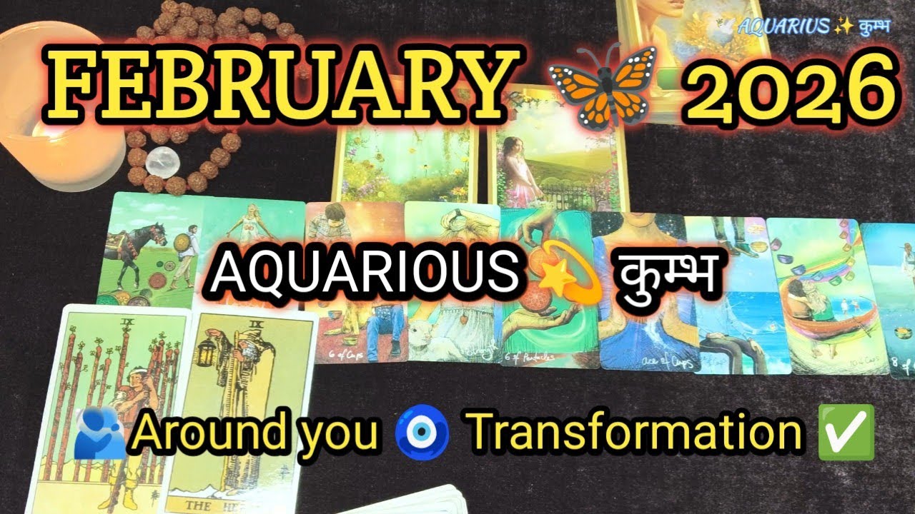 🐚 AQUARIUS🦋कुम्भ|February month 2026 💫 tarrot reading Hindi🐚#maakali #tarot #aquarius #2026 #viral 