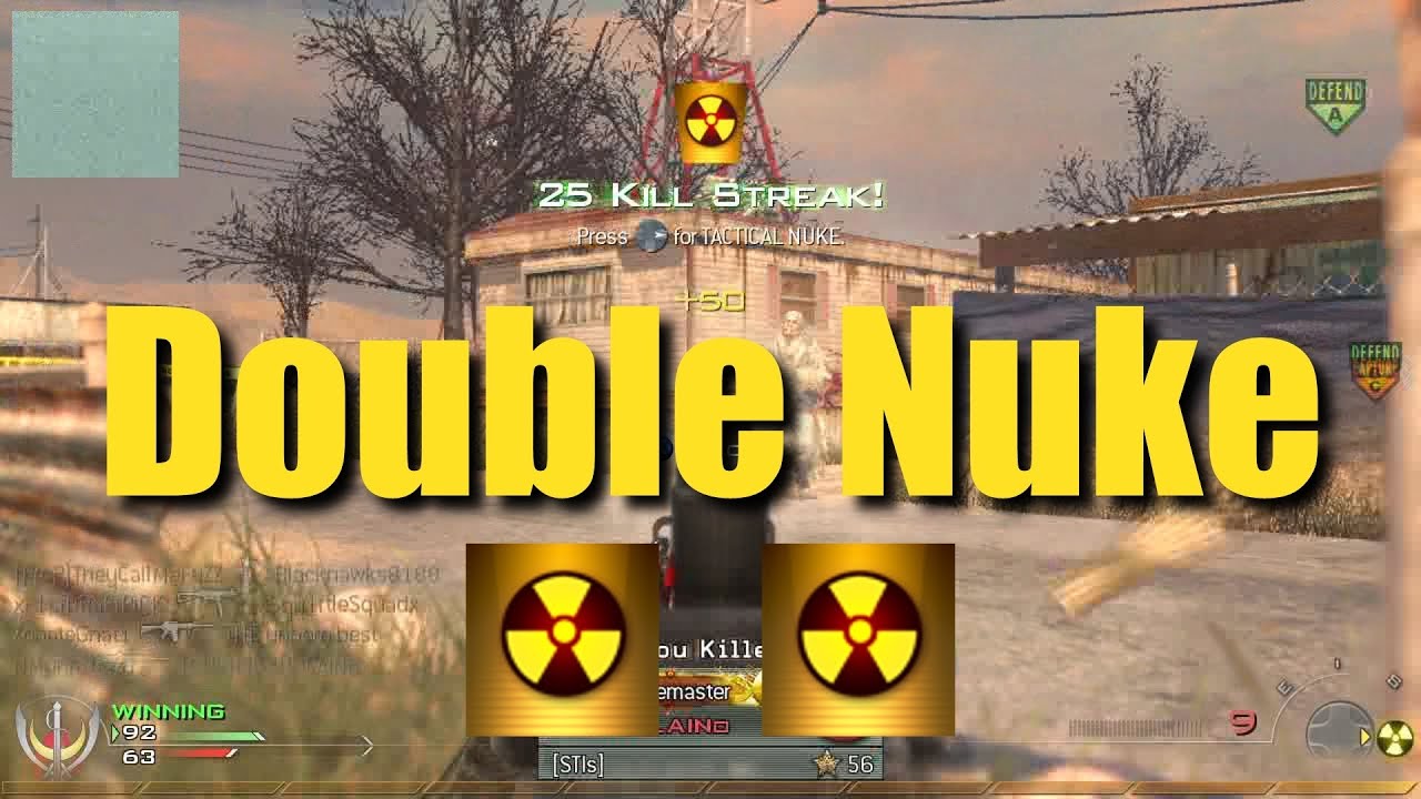 2 Nukes 1 Game - MW2 Double Nuke