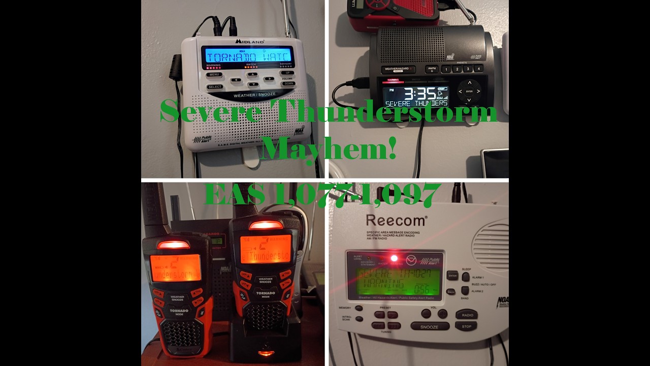 EAS 1,077-1,097 Severe Thunderstorm Mayhem! All Alerts From 3/7/2026