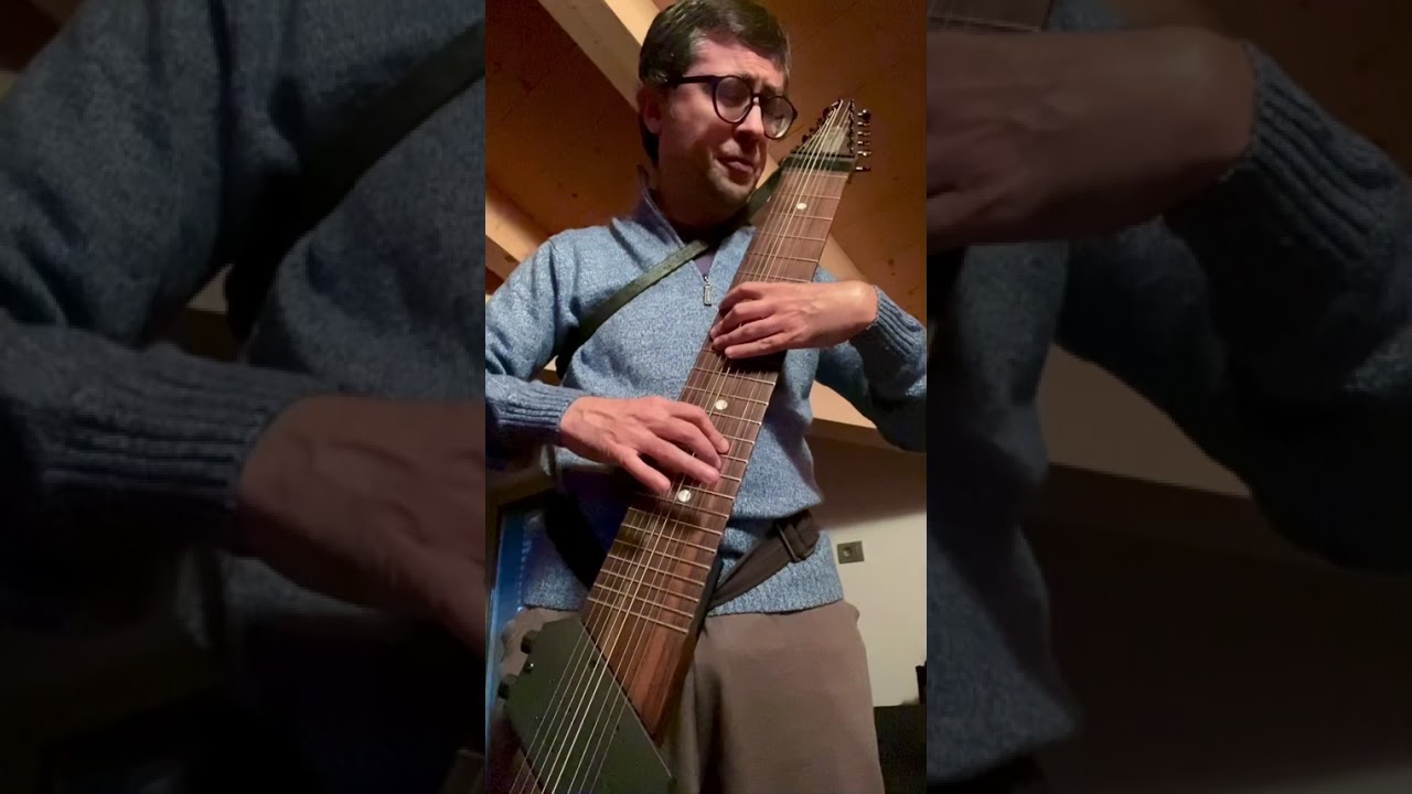 Practicing an autumnal song on the #chapmanstick 
