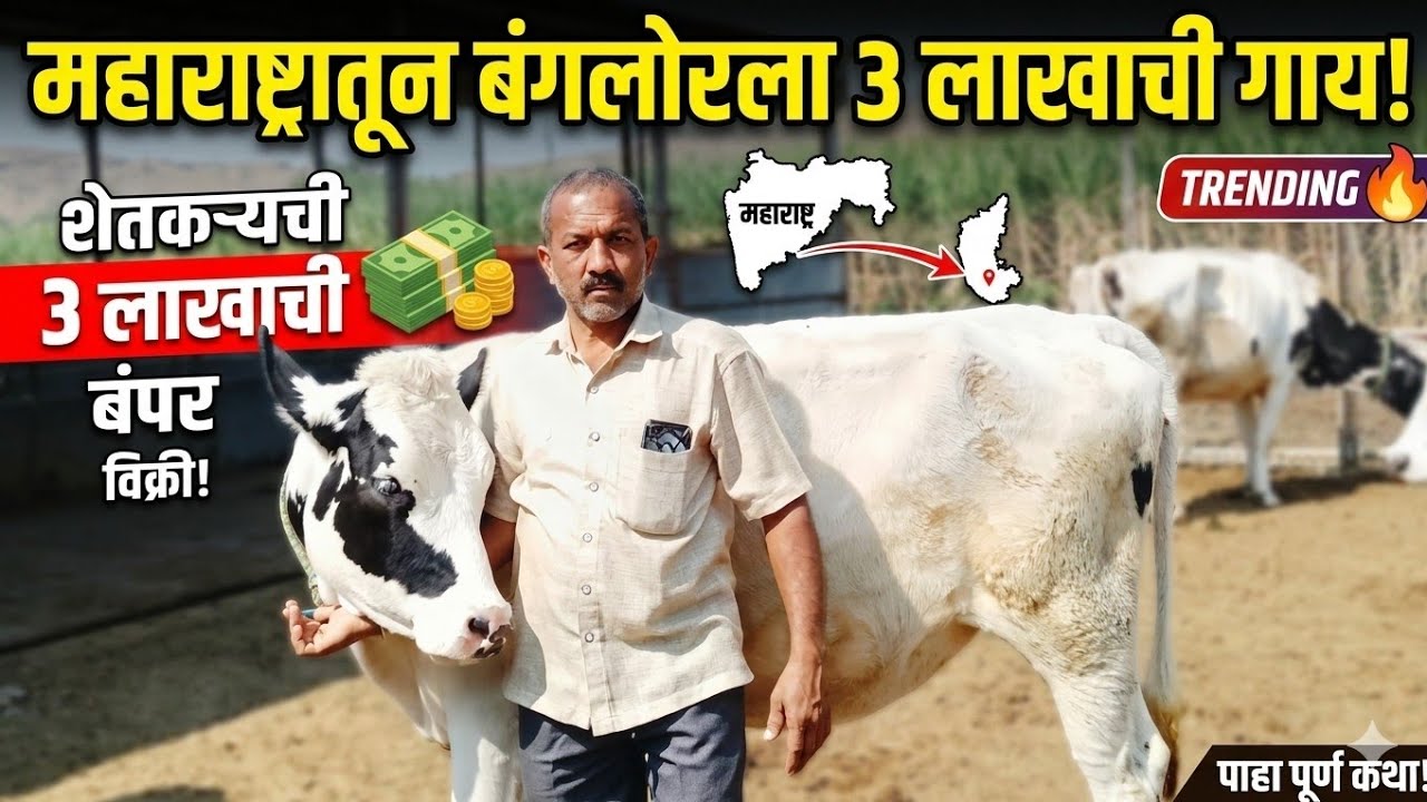 महाराष्ट्रातून बेंगलोरला गाय विकणारा शेतकरी | 3 लाखांची विक्री कशी झाली?