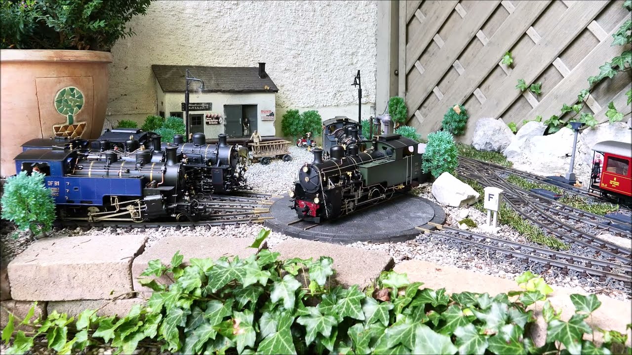 Lokparade Schweizer Zahnrad Dampfloks  LGB - Gartenbahn   Kiss  Hg4/4