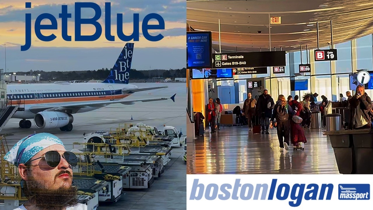 JetBlue Flight to Boston and Exploring the Terminal