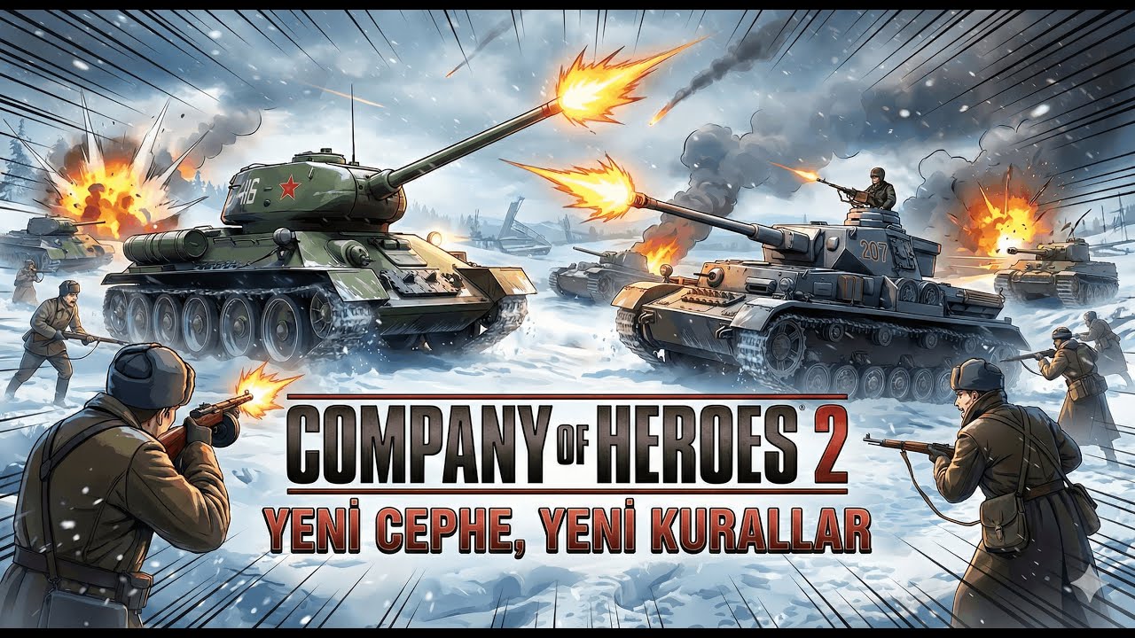BRUTAL TANK BATTLE!  Company of Heroes 2 - Full Gameplay