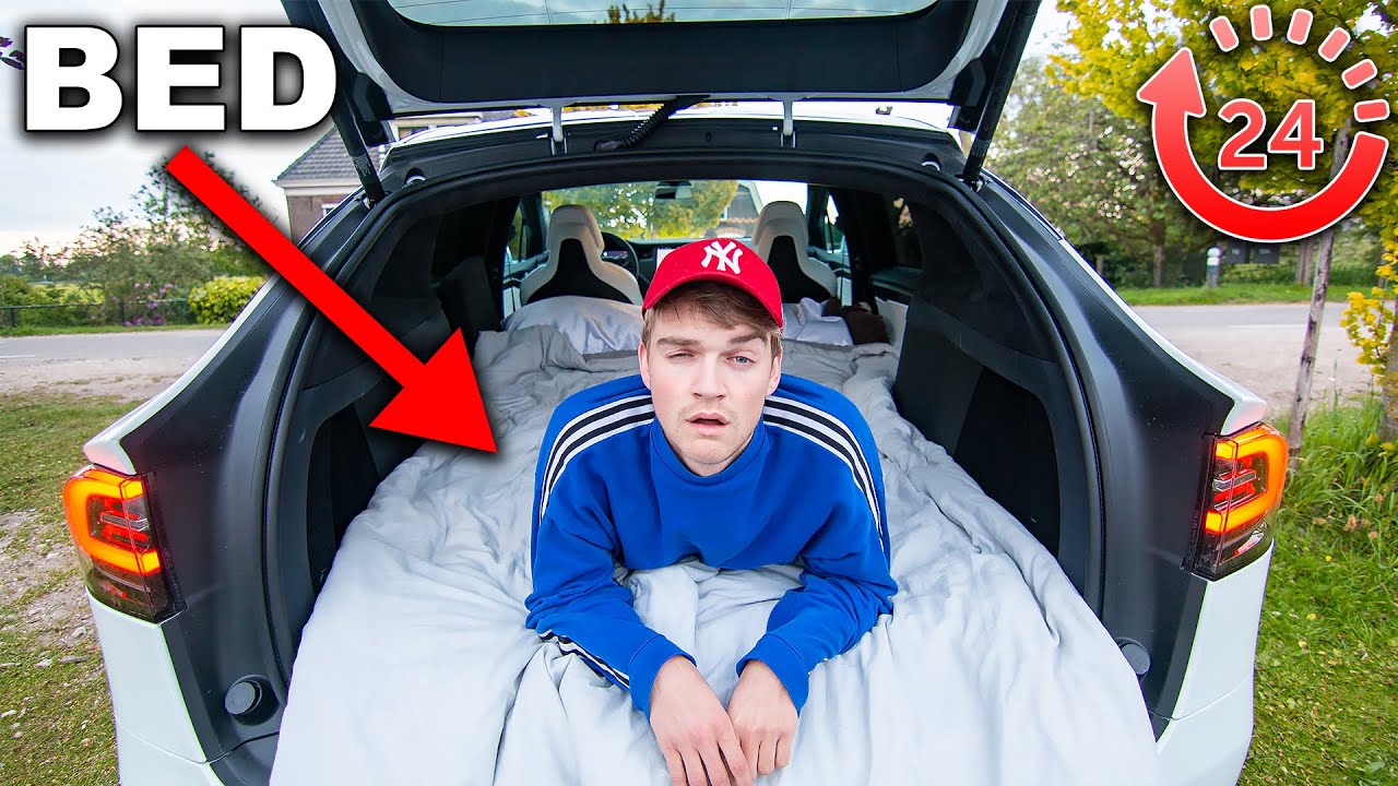 24 Uur Overleven In Een Luxe Tesla **GAAT FOUT**