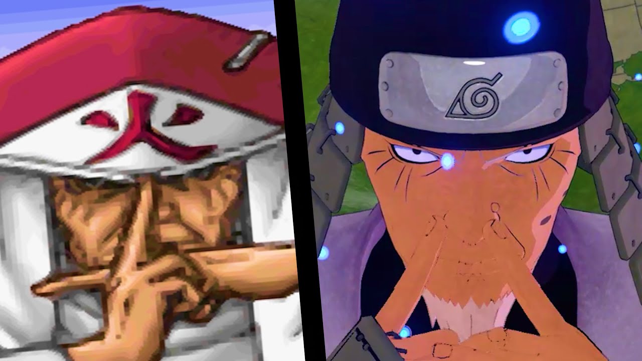 Все Ultimate Jutsu ХИРУЗЕН САРУТОБИ Эволюция (4K)