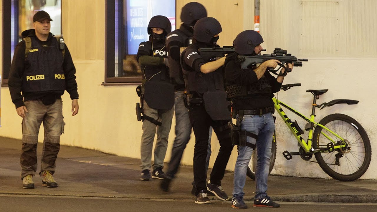 Vienna Islamist attack - SWAT police rush into action