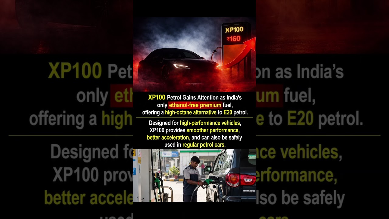 XP100: India's Only Ethanol-Free Premium Petrol ⛽🏎️ #shorts #Auto