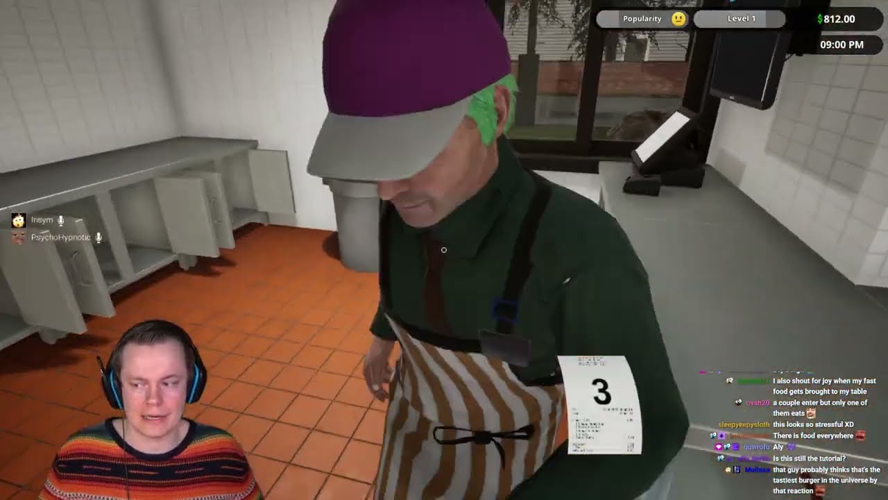 Insym Plays Fast Food Simulator with CJ and Psycho - Livestream from 20/2/2025
