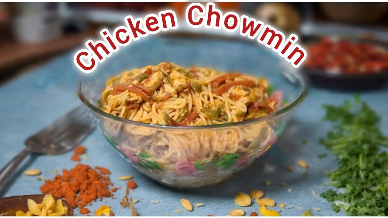 Spicy Chicken & Veggie Chow Mein By Hania's kitchen 