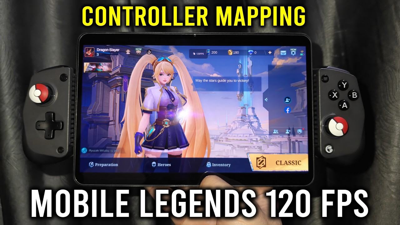 Mobile Legends 120 FPS, максимальные настройки с настройкой контроллера Redmagic Astra