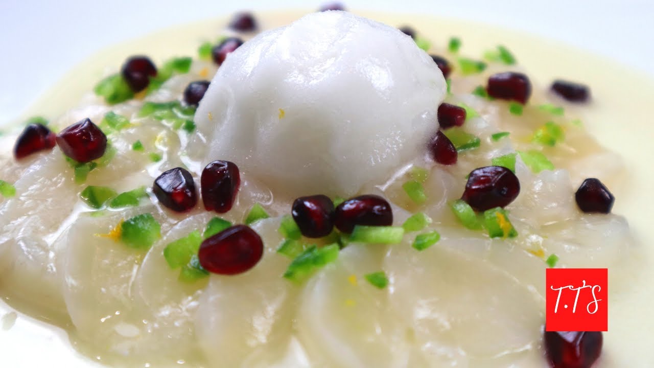 HOW TO MAKE SCALLOP CARPACCIO AT HOME / Homemade carpaccio sauce/Easy scallop carpaccio