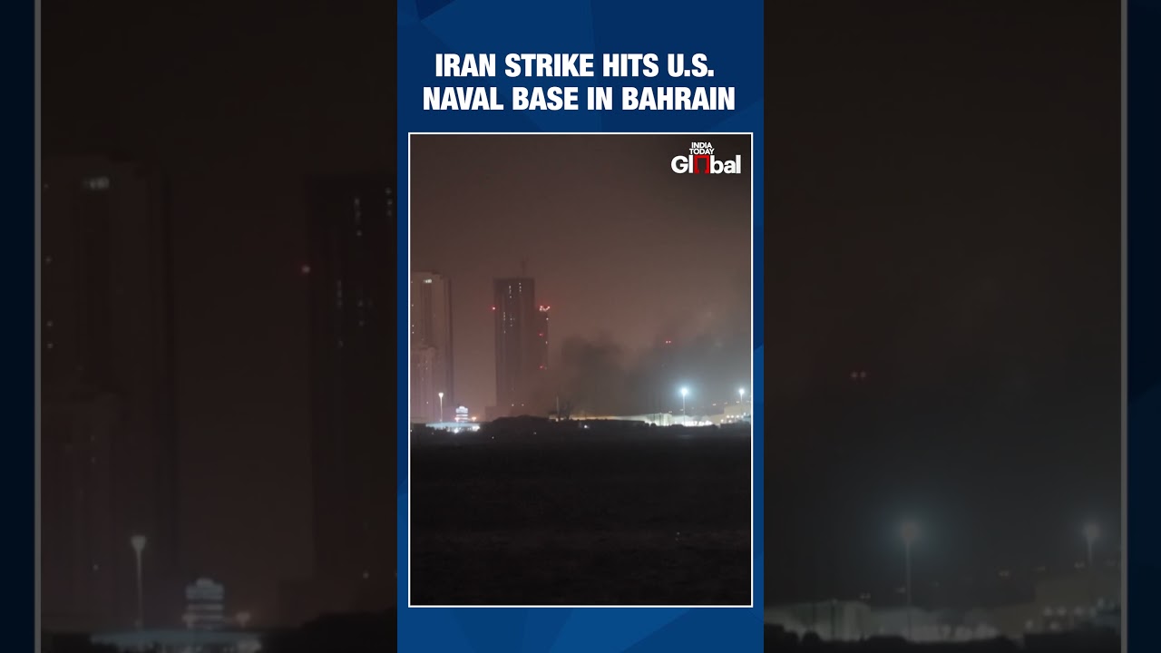 Huge Fire Erupts At Bahrain Port Housing US Navy Fifth Fleet After Iranian Strike