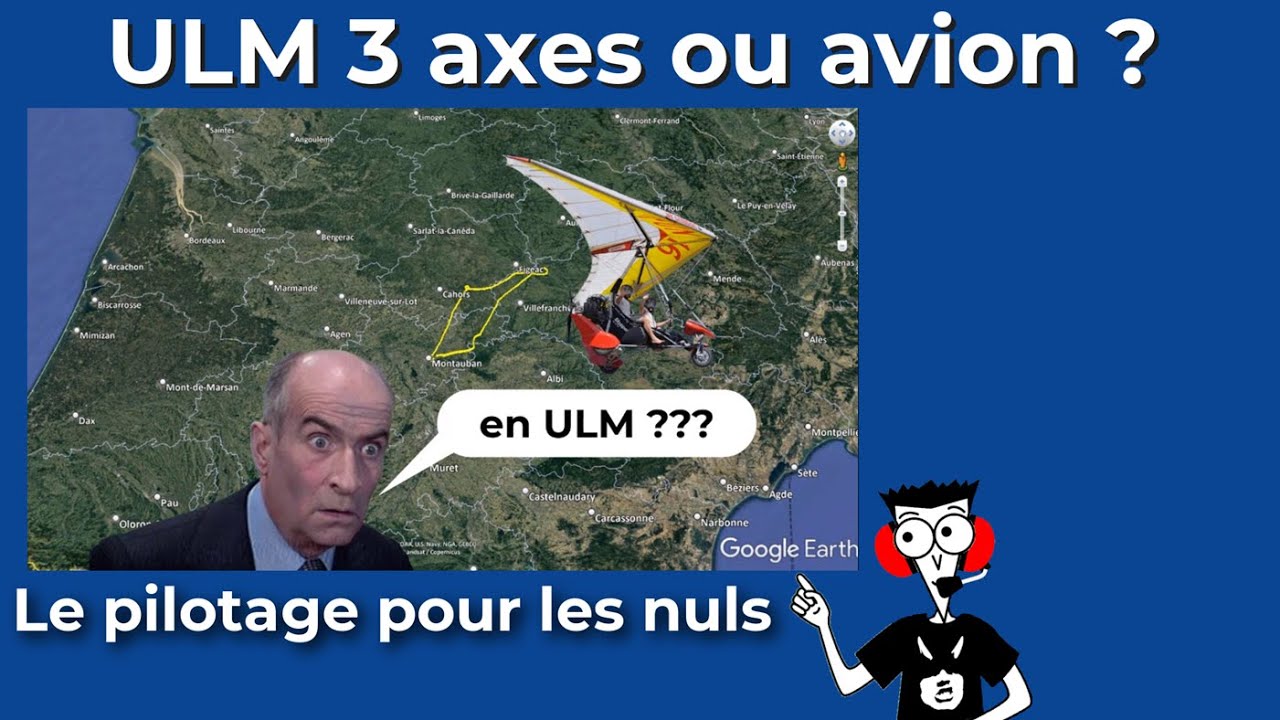 Pilotage pour les nuls 01: Différences ULM 3 axes versus Avion