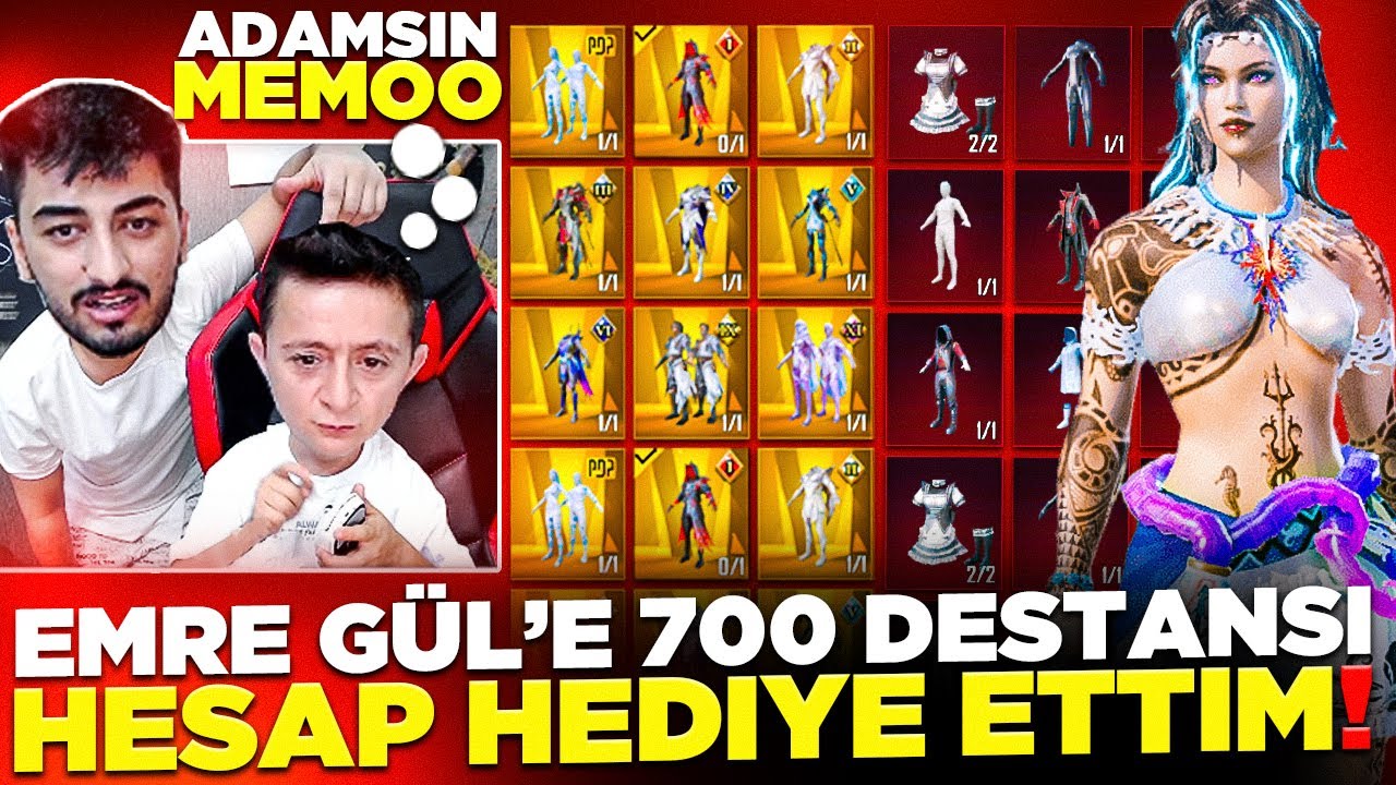 EMRE GÜL'E 700 DESTANSILI HESAP VERİNCE SEVİNÇTEN DELİRDİ! 🤣 PUBG Mobile