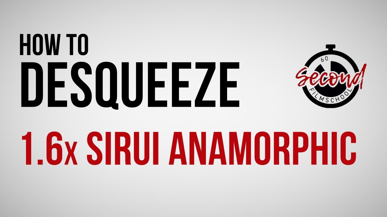 Как выполнить дескремблирование анаморфного видеоматериала Sirui в полнокадровом режиме 1.6x