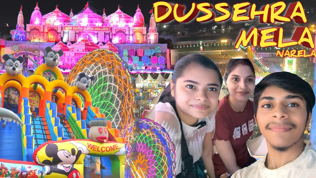 Narela Ramleela Subhash Dramatic Club Mela 2024.Dusherra Mela Delhi NCR 2024.Narela Mela Vlog 2024.