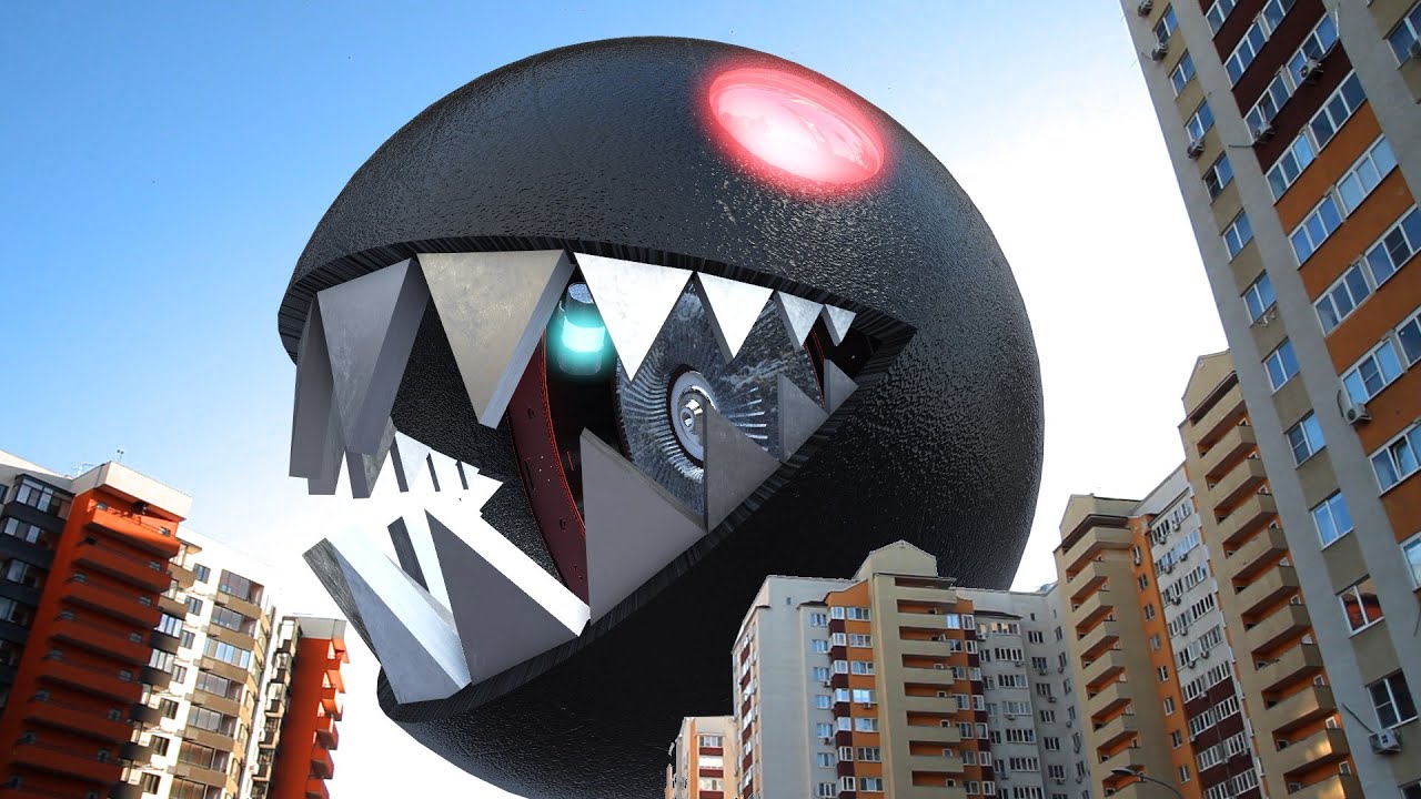Black Monster PACMAN in Real Life