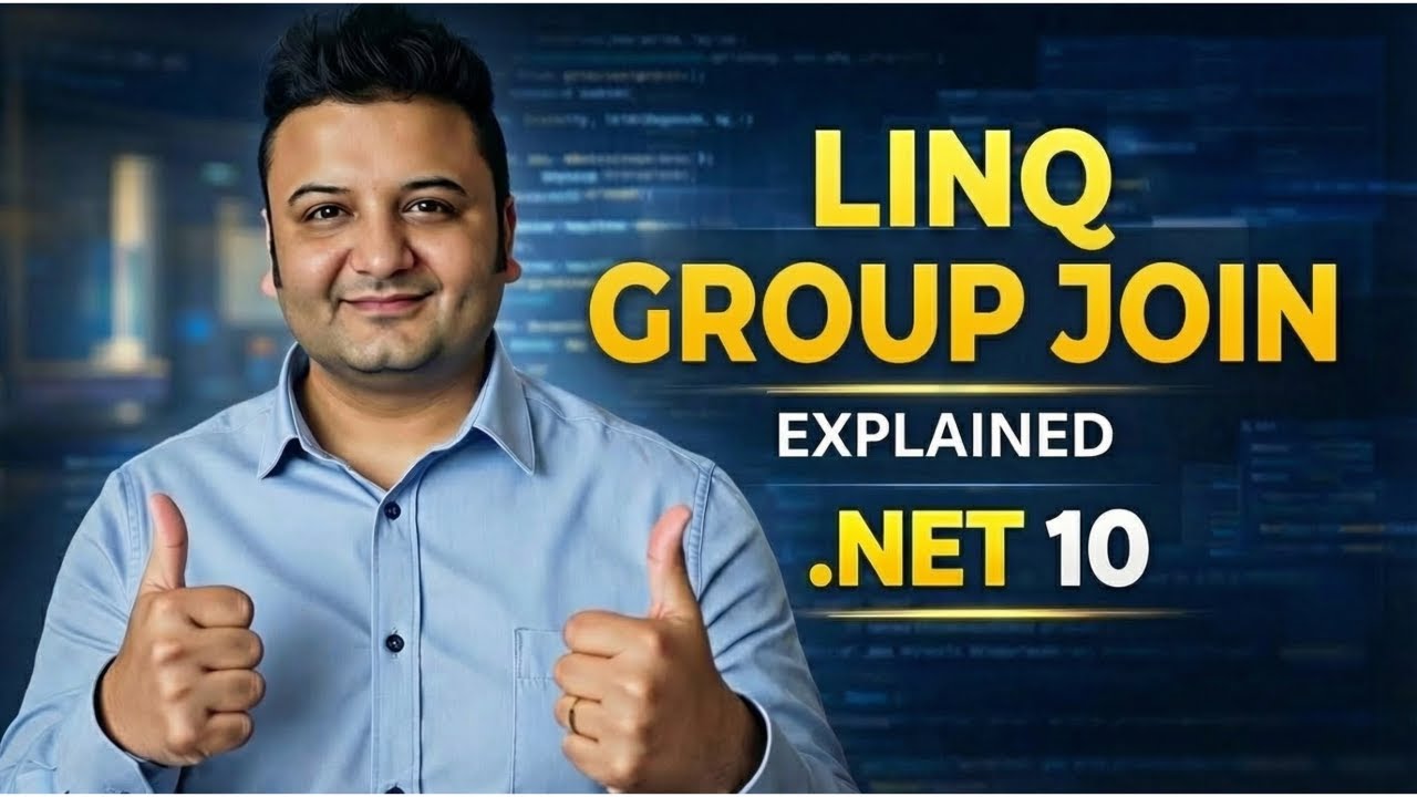 Объяснение LINQ GroupJoin в C# | Объединение Master в .NET 10