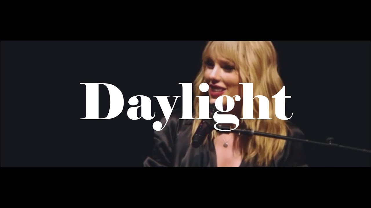 [자막] 💗테일러 스위프트의 사랑, Daylight 피아노 라이브